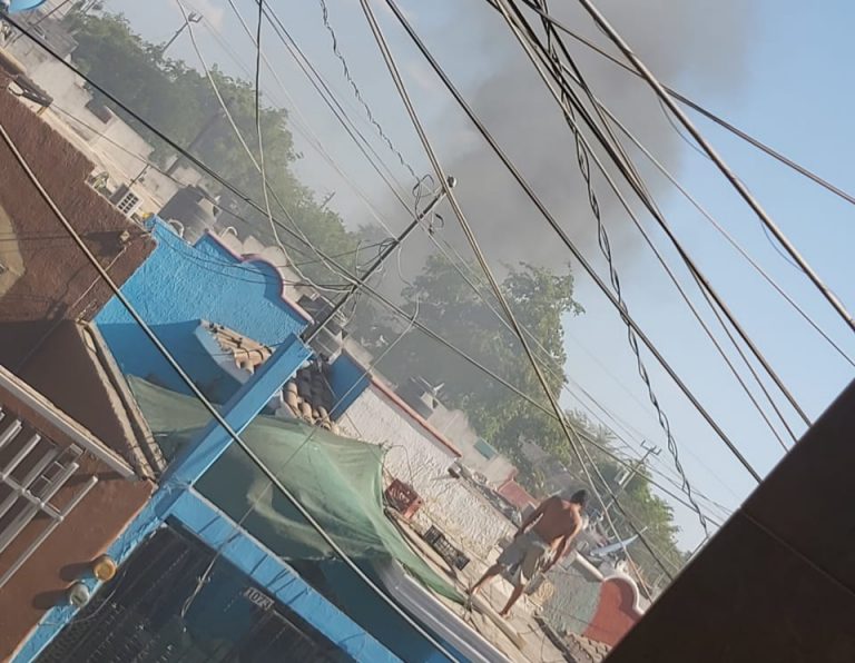 Se incendia casa en Chulavista, Navolato