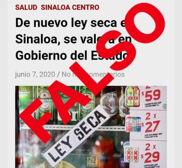Falso, que se aplique de nuevo ‘ley seca’ en Sinaloa