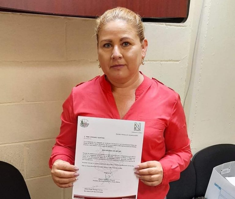 Designan a exsíndica Irma Serrano como encargada de Becas