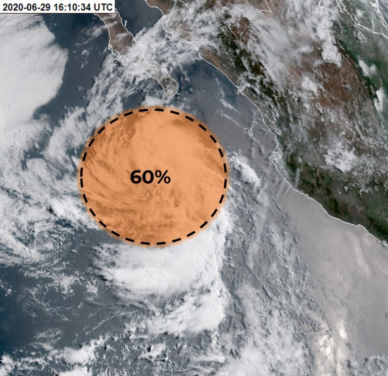 Aumenta potencia desarrollo ciclónico en el Pacífico