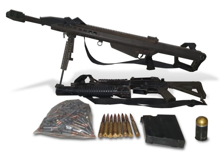 Aseguran en Tepuche armas de grueso calibre