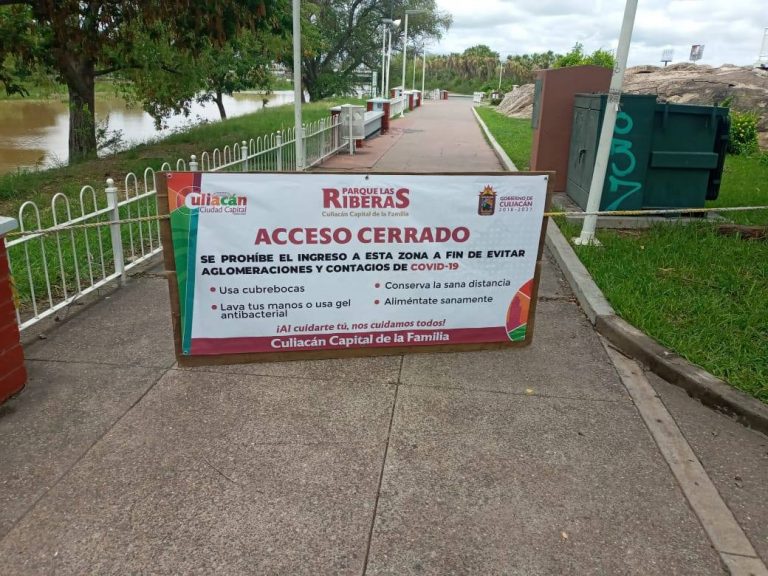 Cierran parque Las Riberas por aglomeraciones