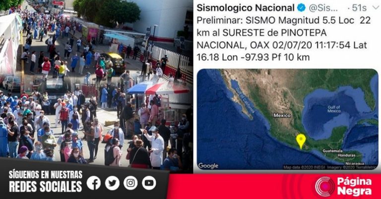 No se reportan daños en Oaxaca y CDMX por sismo
