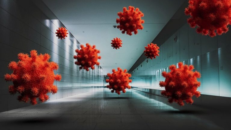 El virus de la COVID-19 flota ‘vivo’ en el aire y contagia a más de 1.8 metros de distancia