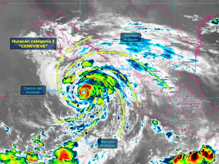 Se aproxima huracán ‘Genevieve’ a Baja California Sur