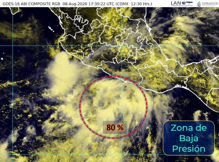 Aviso de potencial ciclón en el Pacífico