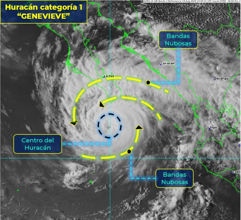 Roza huracán ‘Genevieve’ Los Cabos