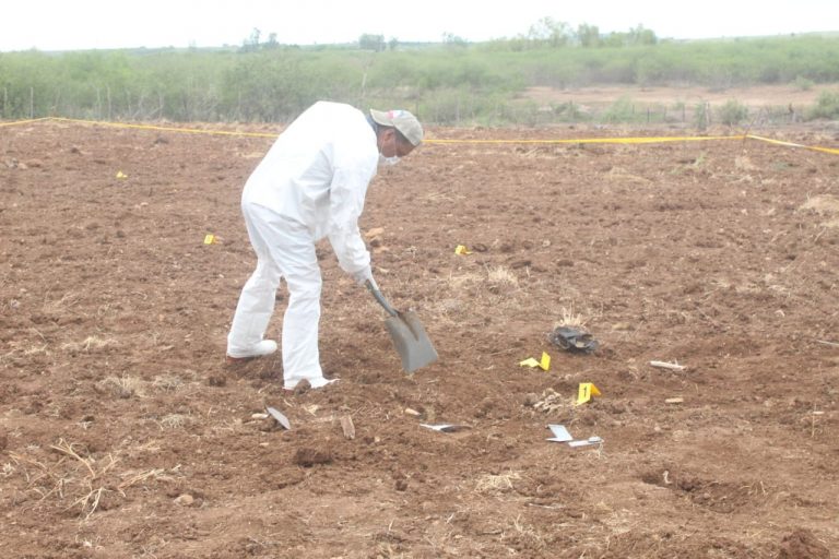 Descubre agricultor restos óseos al labrar la tierra