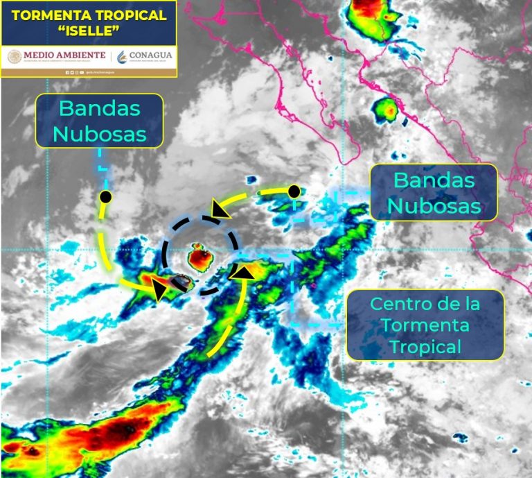 Tormenta ‘Iselle’ cada vez más débil