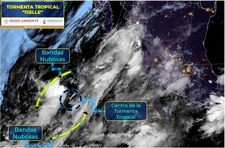 ‘Iselle’ se aproxima a la península de Baja Calfiornia