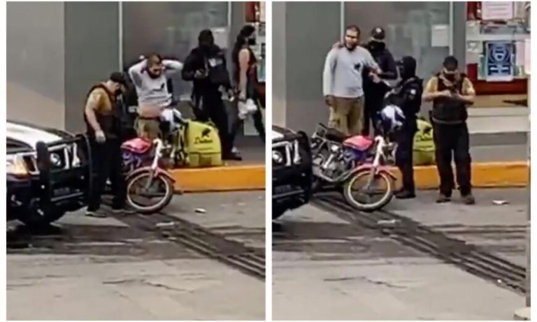 Suspenden a policía que ‘sembró’ droga a repartidor