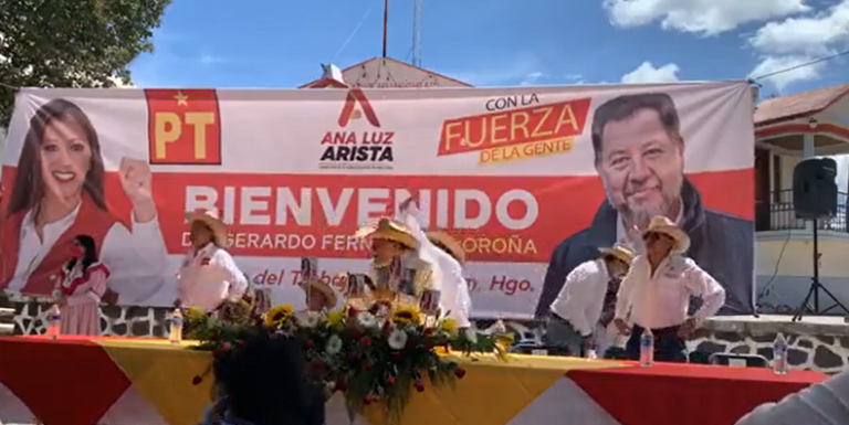 Lanzan, otra vez, huevos a Noroña en Hidalgo
