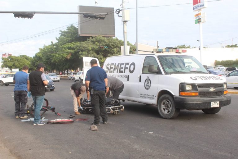 Atropella urbano a ciclista en Culiacán