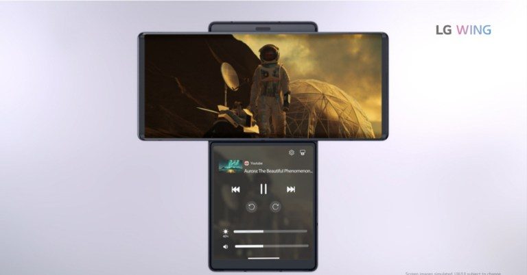 LG WING, el innovador y sorprendente smartphone de dos pantallas