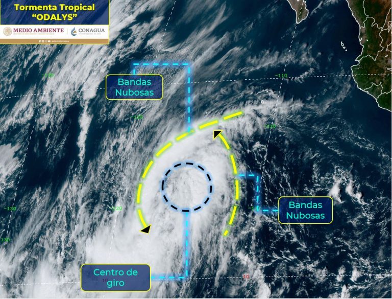 Se forma la tormenta ‘Odalys’ en el Pacífico