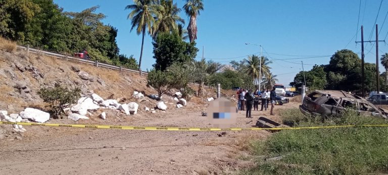 Cae camioneta de puente en La Platanera; el conductor murió