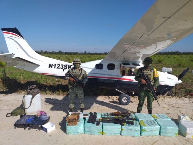 Aseguran 350 kilos de cocaína