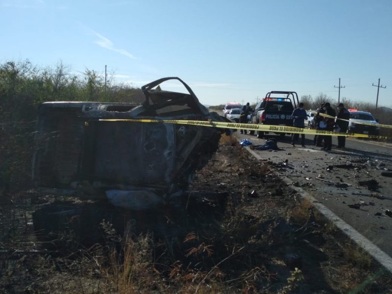Chocan de frente en Higueras de Abuya; hay 2 muertos y 2 heridos