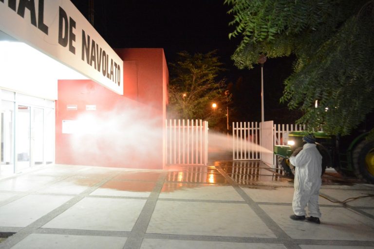 Refuerza Navolato sanitización en hospitales