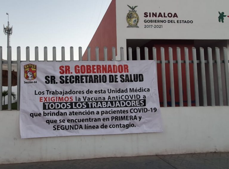 Se va Salud a protesta por exigencia en vacuna COVID