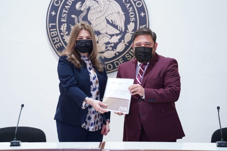 Reciben diputados cuentas públicas 2019