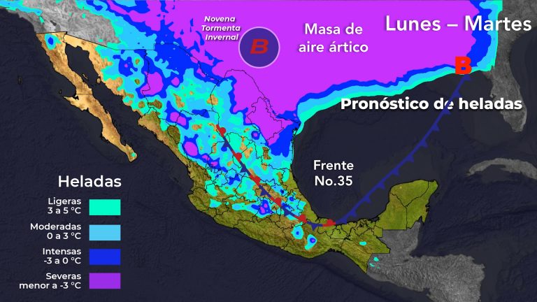 Amenaza a México nueva tormenta invernal