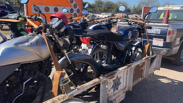 Realiza Tránsito decomiso por montones