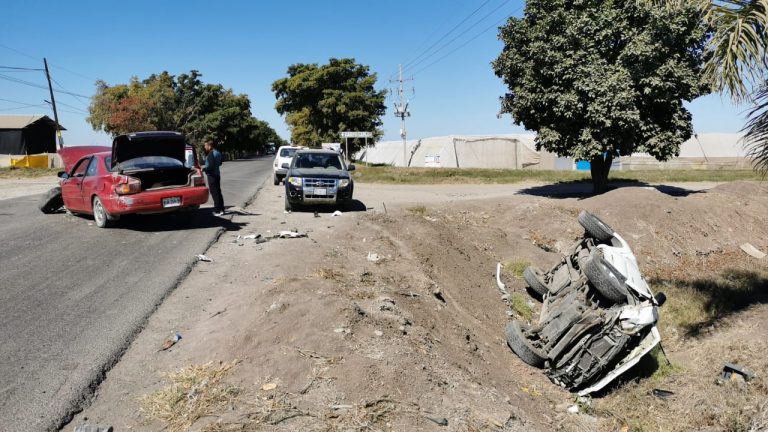 Hay 7 lesionados tras accidente en la 20