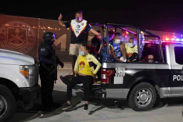 Confirma SSP 90 detenidos tras partido Mazatlán FC-América