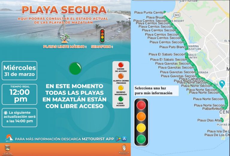 En ‘verde’ playas de Mazatlán; habrá 200 baños portátiles