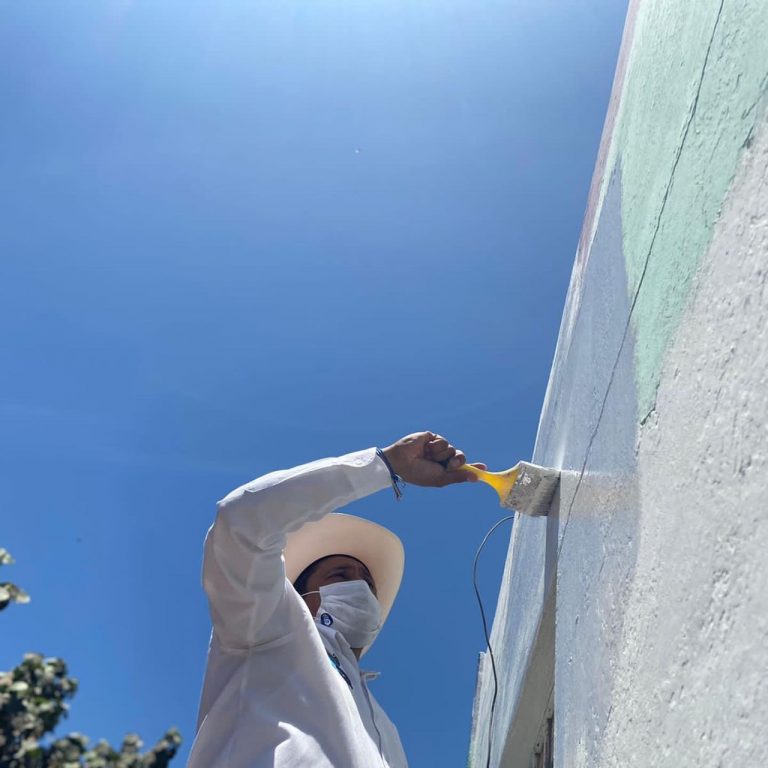 Pinta César Quevedo casas en zonas marginadas