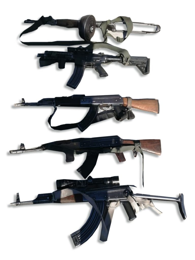 Aseguran en Choix a 5 y armas de grueso calibre