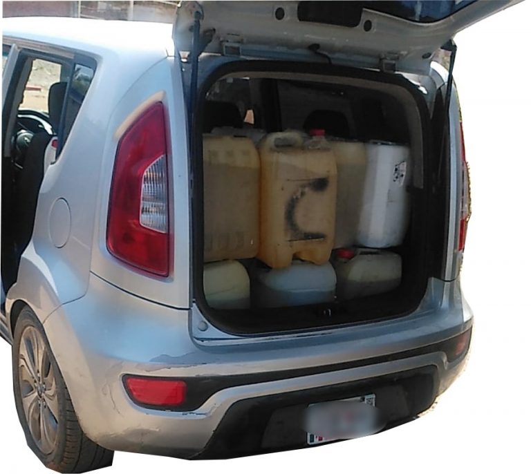 Cae con 480 litros de combustible