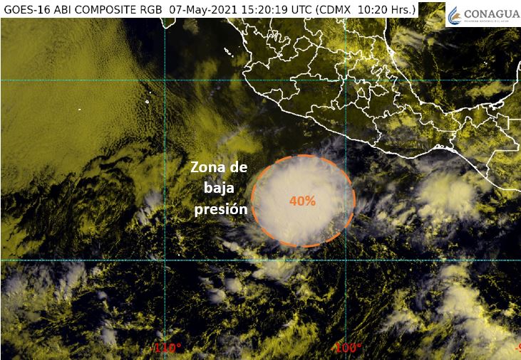 Se forma potencial ciclón en el Pacífico