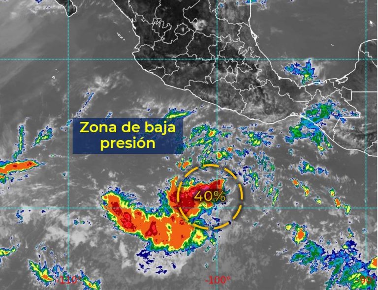 Aumenta a 40% potencial ciclón en el Pacifico