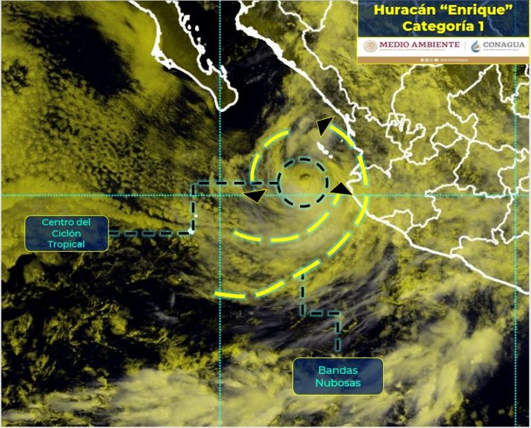 Decretan alerta para el centro y sur de Sinaloa por huracán