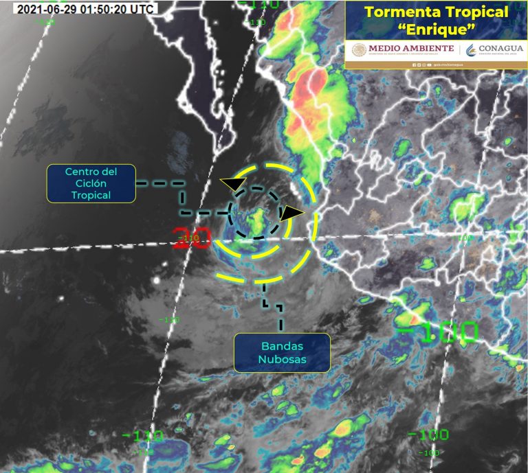 Se degrada huracán ‘Enrique’ a tormenta y apunta a BCS