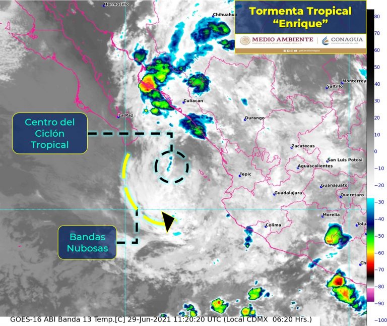 Se debilita tormenta ‘Enrique’ frente a Nayarit
