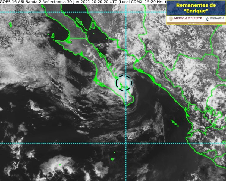 Se disipa ‘Enrique’ antes de tocar tierra en BCS