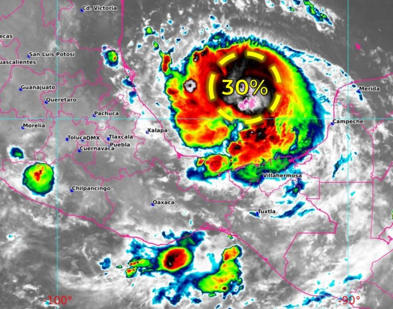 Al 30% potencial ciclón en el Pacífico