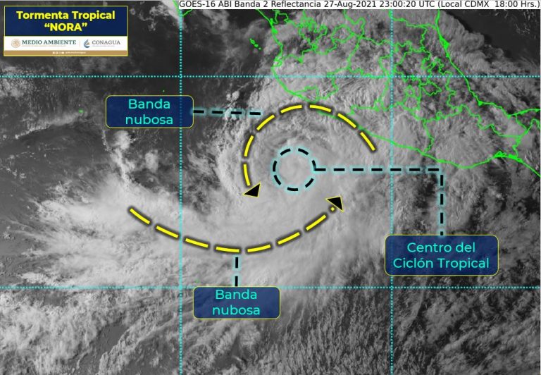 Podría ‘Nora’ tomar fuerza frente a Jalisco