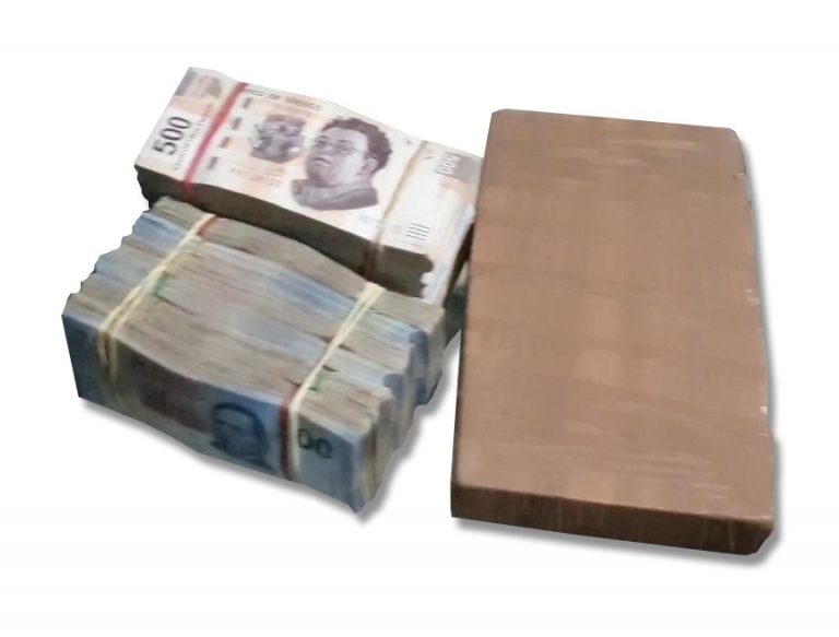 Lo arrestan con $500 mil en Culiacán