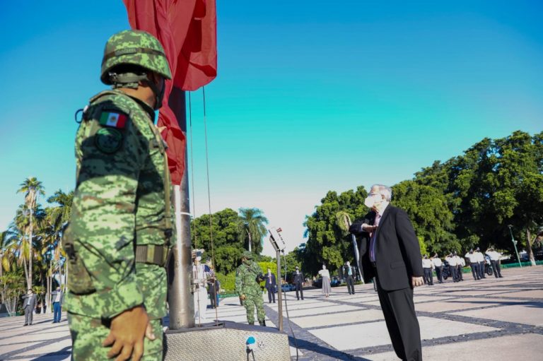 Conmemora Rocha el 111 aniversario de la Revolución Mexicana