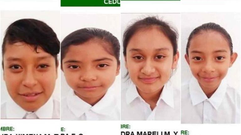 Ayuda a localizar a cuatro niñas desaparecidas en Michoacán