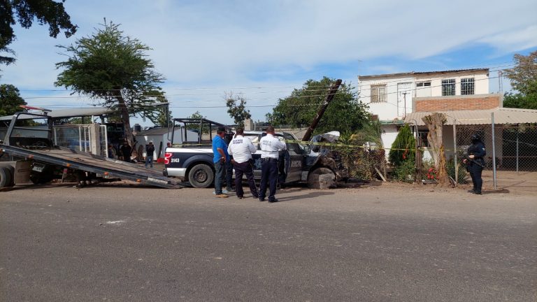 Trasladan a Culiacán a policía tras accidente en Navolato