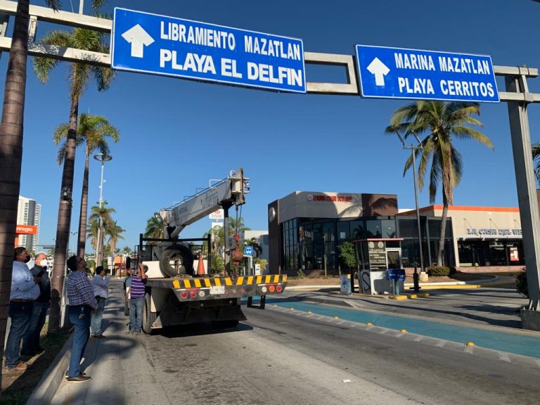 Cierran temporalmente tramo de la Camarón-Sábalo