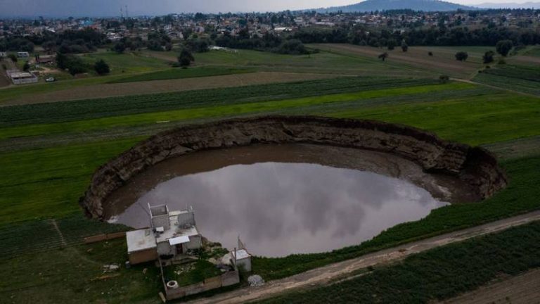 ¿Qué pasó con el socavón de Puebla?