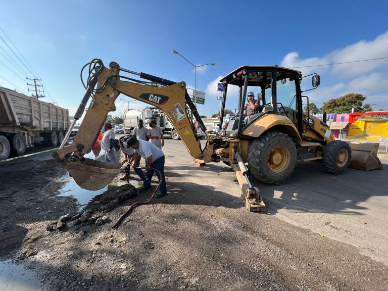 Localizan socavón con daños en 13 metros de longitud y 3.5 metros de profundidad