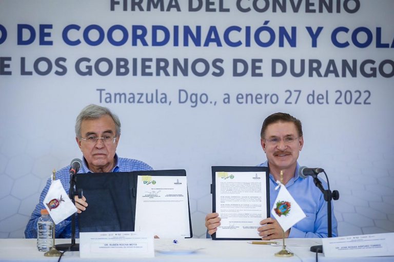 Pactan Sinaloa y Durango compartir datos contra la delincuencia