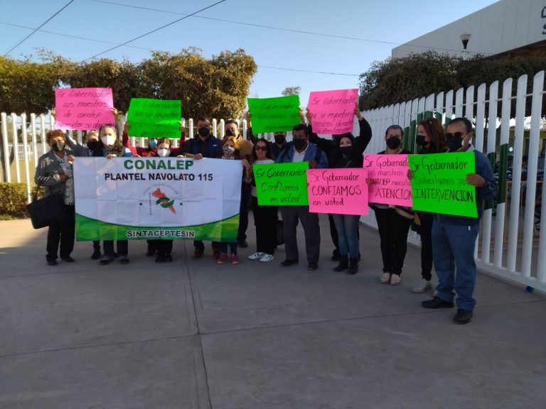 Estallan protestas en Conalep por golpe al sindicato